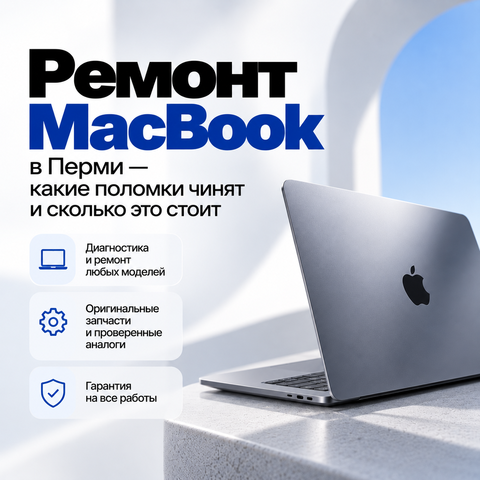 Ремонт MacBook в Перми — какие поломки чинят и сколько это стоит