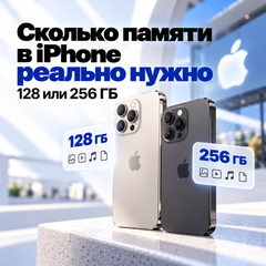 Сколько памяти в iPhone реально нужно — 128 или 256 ГБ