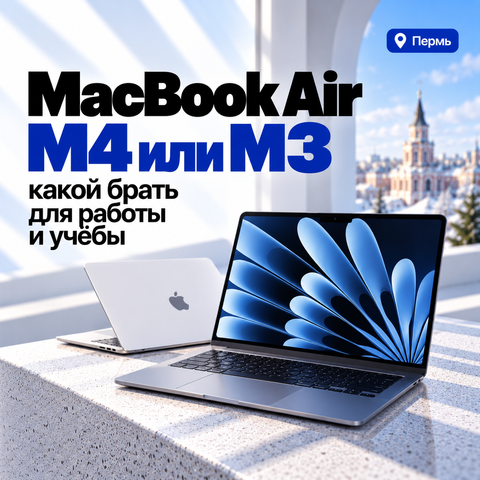 MacBook Air M4 или M3 — какой брать для работы и учёбы