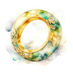 Золотые кольца с агатом на заказ