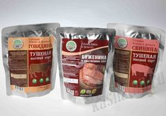 Мясо в реторт-пакетах