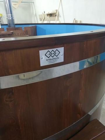 Японская баня Офуро и Фурако со встроенной печью и пластиковой вставкой