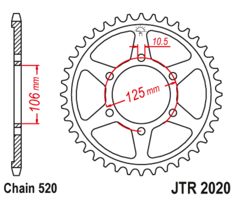 Звезда ведомая JTR2020 41