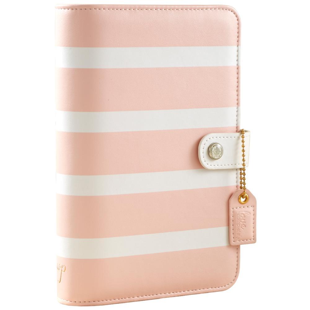 Планер Color Crush Faux Leather Personal Planner Kit   by Websters Pages -С наполнением - Blush Stripe