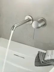 Внешняя часть смесителя для раковины GROHE Essence скрытого монтажа, на 2 отверстия, M-Size, суперсталь (29192DC1)