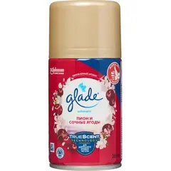 Баллон сменный для автоосвежителя Glade пион и сочные ягоды 269мл