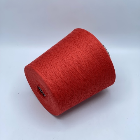Бобинная пряжа,Cotton combed, 1693м. 100%Хлопок, Огненно-оранжевый(561), 39165