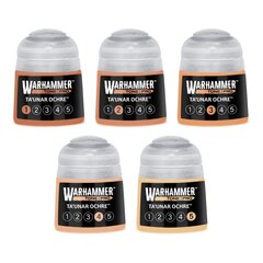 Набор красок Ta'unar Ochre — Warhammer Tone Pro, 5 × 12 мл (ПРЕДЗАКАЗ)
