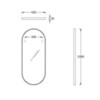 Kerama Marazzi Cono CO.mi.P.42/WHT Зеркало овальное 42, белое матовое