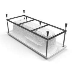 ВАННА АКРИЛОВАЯ CERSANIT VIRGO 150x75 С НОЖКАМИ