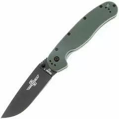 Фото Нож складной Ontario RAT-1, сталь D2, рукоять термопластик GRN, olive/black