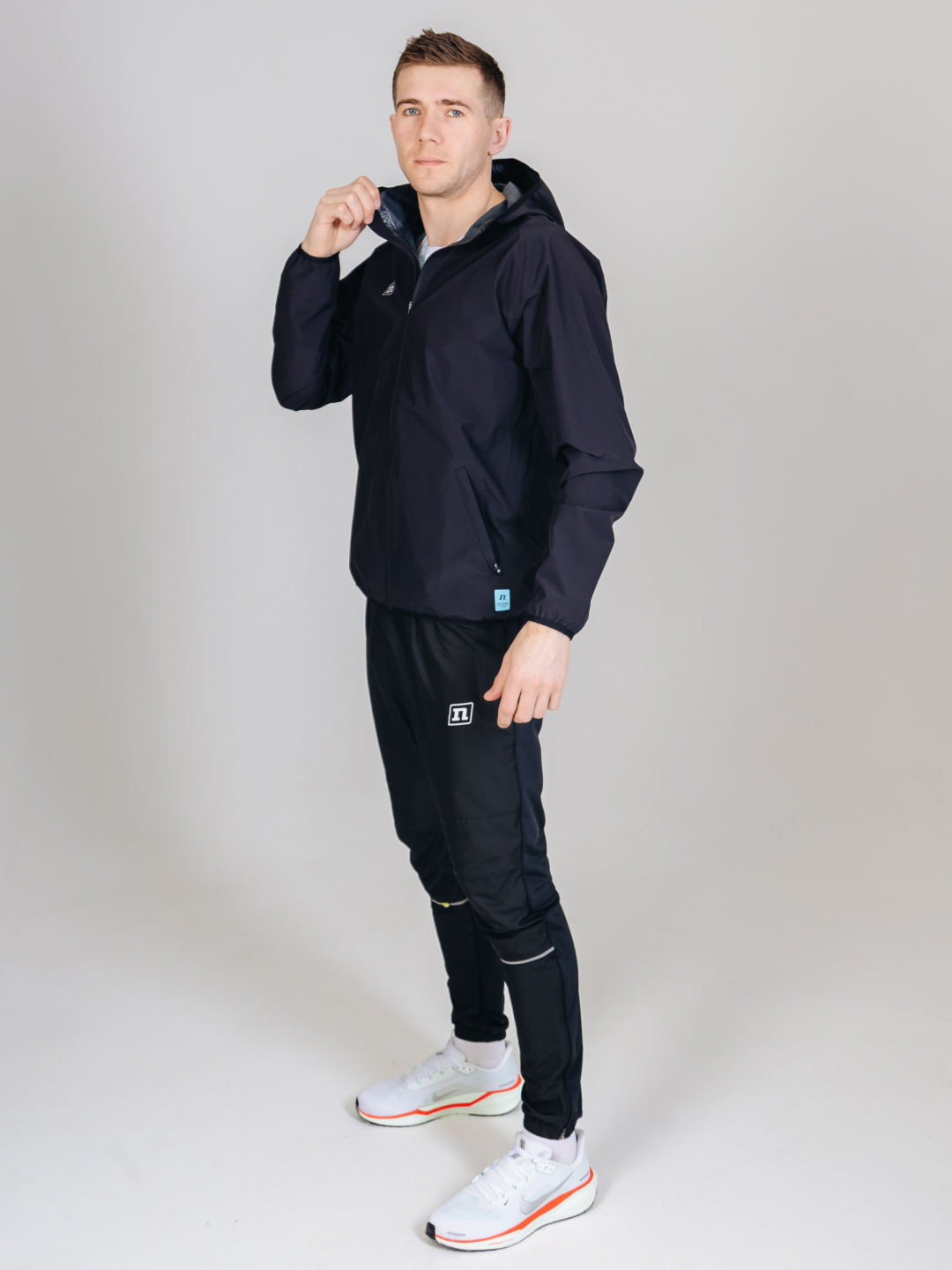 Мужская ветрозащитная куртка Noname Storm Jacket 26 черная - 14