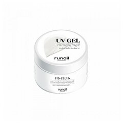 RuNail Камуфлирующий УФ-гель (цвет : Молочный коктейль ) 15 г Хит!