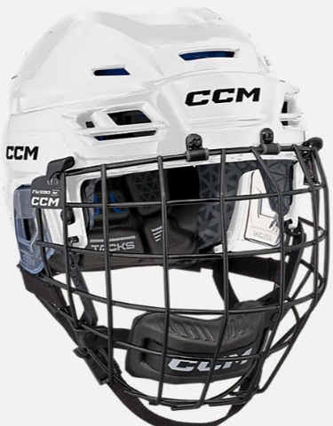 Шлем с маской CCM TACKS 310 NEW 2026 L белый