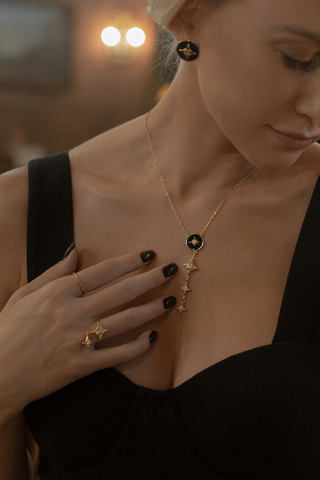 Колье Каус Медия, серебро 925, позолота 18k 3