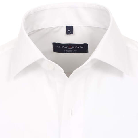 Сорочка мужская Casamoda Modern Fit 006530-000 под костюм белая