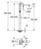 GROHE Eurocube 23672001 Смеситель для ванны напольный