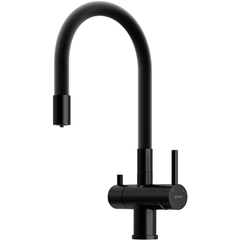 Sancos Lucia SC4004MB Смеситель для кухни с гибким изливом и возможностью подключения фильтра для воды, цвет: чёрный фото