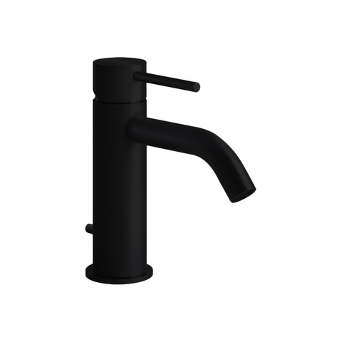 Gessi Flessa 54001#299 Смеситель для раковины, тип открывания воды-однорычажный, отверстия для монтажа-1, высота, мм-159, вынос излива, мм-123, донный клапан-есть, тип подводки-гибкая, стандарт подвода воды-3/8", цвет-Black XL