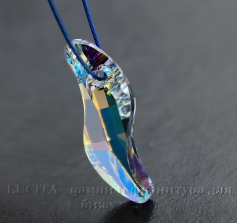6525 Подвеска Сваровски Wave Crystal AB (19 мм)