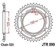 Звезда ведомая JTR899 45