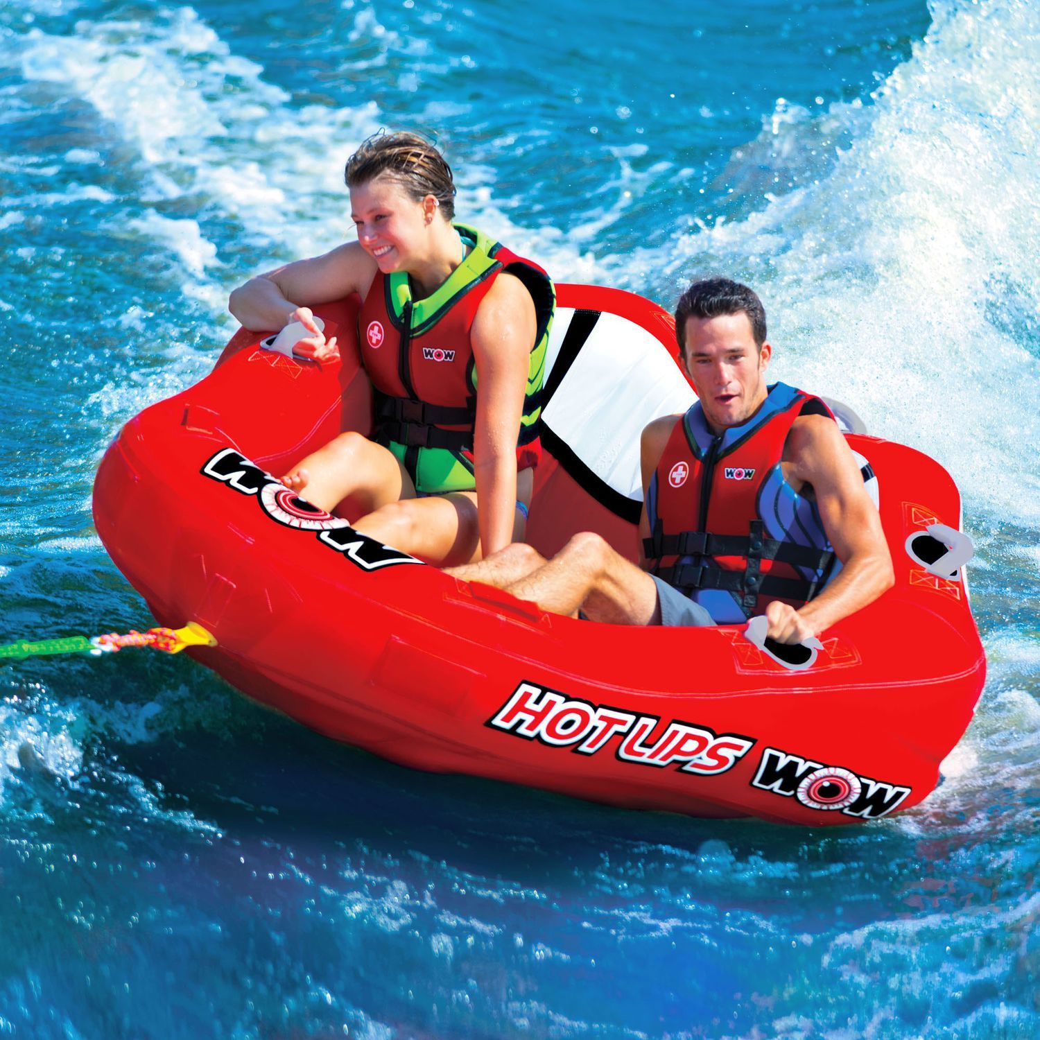 Towable ski tube "Hot lips", 2 person