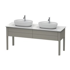 Duravit Luv LU9562B9292 База напольная для двух раковин 743x1788x570, 2 выдв.ящика, цвет каменно-серый шелковисто-матовый фото