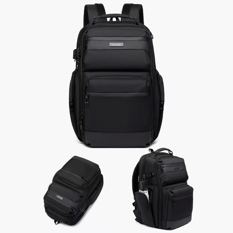Картинка рюкзак городской Ozuko 9770L Black - 11