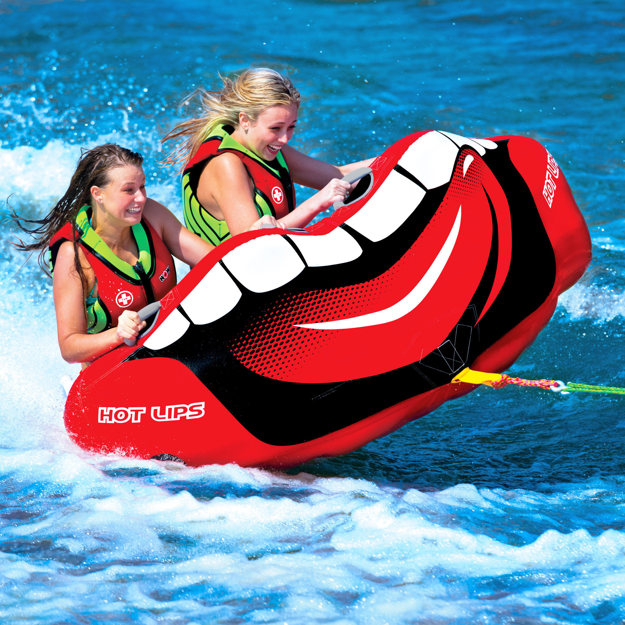 Towable ski tube "Hot lips", 2 person