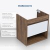 Aquanet 345809 Тумба с раковиной Тренд 58 цв. дуб рустикальный/белый сатин (345809)