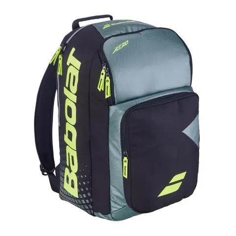 Теннисный рюкзак Babolat Pure Aero Metallic Grey/Black/Fluo Yellow