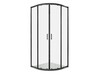 Aquatek AQ.RO.090.1BL AQ.RO.090.1BL Душевой уголок 1/4 круга, двери раздвижные 900x900x2000, профиль черный, стекло прозрачное 6мм