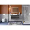 BelBagno KRAFT-1000-2C-SO-GSO База под раковину подвесная с фрезерованными ручк. по всей длине фасада с двумя выкатн. ящ., Темно-Серый Мат.,1000x455x500