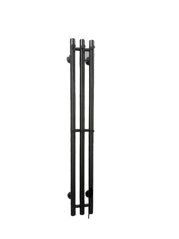 Полотенцесушитель электрический Rein Trio Classic-Matte Black 1200*150 мм