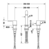 Duravit C11060005010 Смеситель для раковины на 3 отверстия