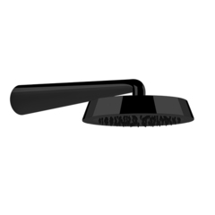 Gessi Cono 45151#299 Душевая головка шарнирная для настенного крепления на 1/2” с защитой от известкового налёта, цвет: Black XL фото