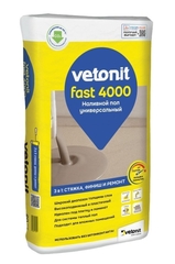 Наливной пол Vetonit fast 4000 универсальный, 20 кг