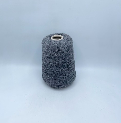 Бобинная пряжа (пр.Италия), art-Aran 2/9,3 465м/100гр, 100% Шерсть, цвет-Серый меланж. арт-34454
