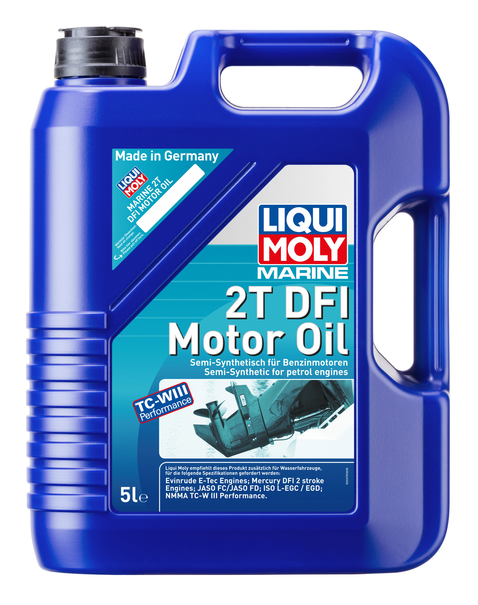 Моторное масло для водной техники Liqui Moly Marine 2T DFI Motor Oil  полусинтетическое 5л