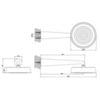 Gessi Cono 45151#299 Душевая головка шарнирная для настенного крепления на 1/2” с защитой от известкового налёта, цвет: Black XL