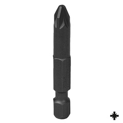 KING TONY (715003Z) Вставка (бита) торцевая 1/4", L = 50 мм, Pozidriv, PZ3, для шуруповерта