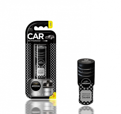 AROMA CAR Ароматизатор воздуха в дефлектор Aroma Car PRESTIGE VENT Silver