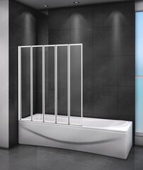 Cezares RELAX-V-5-120/140-P-BI-L Шторка на ванну, цвет: серый фото