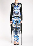 Брюки из шелка ROBERTO CAVALLI