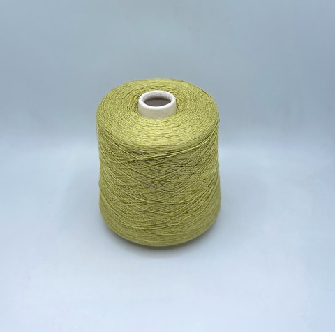 Luxury Selection by Ri.Go(пр.Италия), art-Okinawa ,700м/100гр, 57%Шелк 43%Хлопок , цвет-Светло-зеленый,неоднотонный ,арт.30530