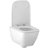 Geberit Smyle Square 500.685.01.2 Унитаз подвесной безободковый Rimfree® в комплекте с сиденьем (сэндвич) с плавным закрыванием SoftClose и быстросъемный кре