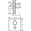 Hansgrohe ShowerSelect 15735600 Термостат встраиваемый на 1 потребителя