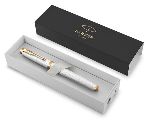 Ручка перьевая Parker IM Premium F318, Pearl GT, F (2143649)