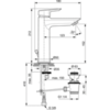 Ideal Standard Tesi A6563AA Смеситель для раковины с высоким изливом и донным клапаном