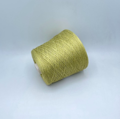 Luxury Selection by Ri.Go(пр.Италия), art-Okinawa ,700м/100гр, 57%Шелк 43%Хлопок , цвет-Светло-зеленый,неоднотонный ,арт.30530